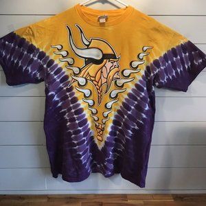 Vintage Minnesota Vikings NFL Liquid Blue T-Shirt